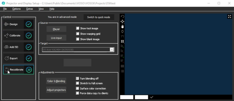 Project mode